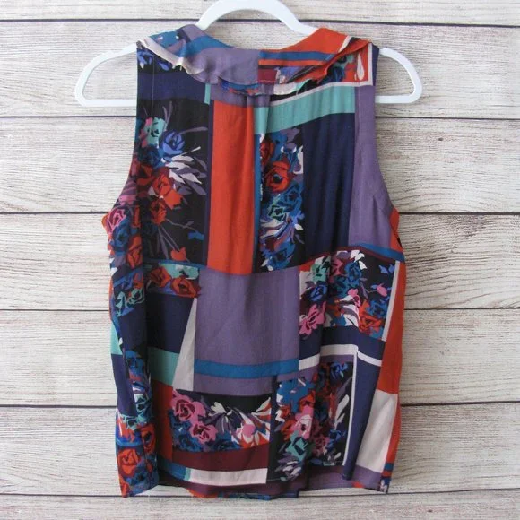 Anthropologie Maeve Patchwork Anderson Sleeveless Top - Picture 7 of 9